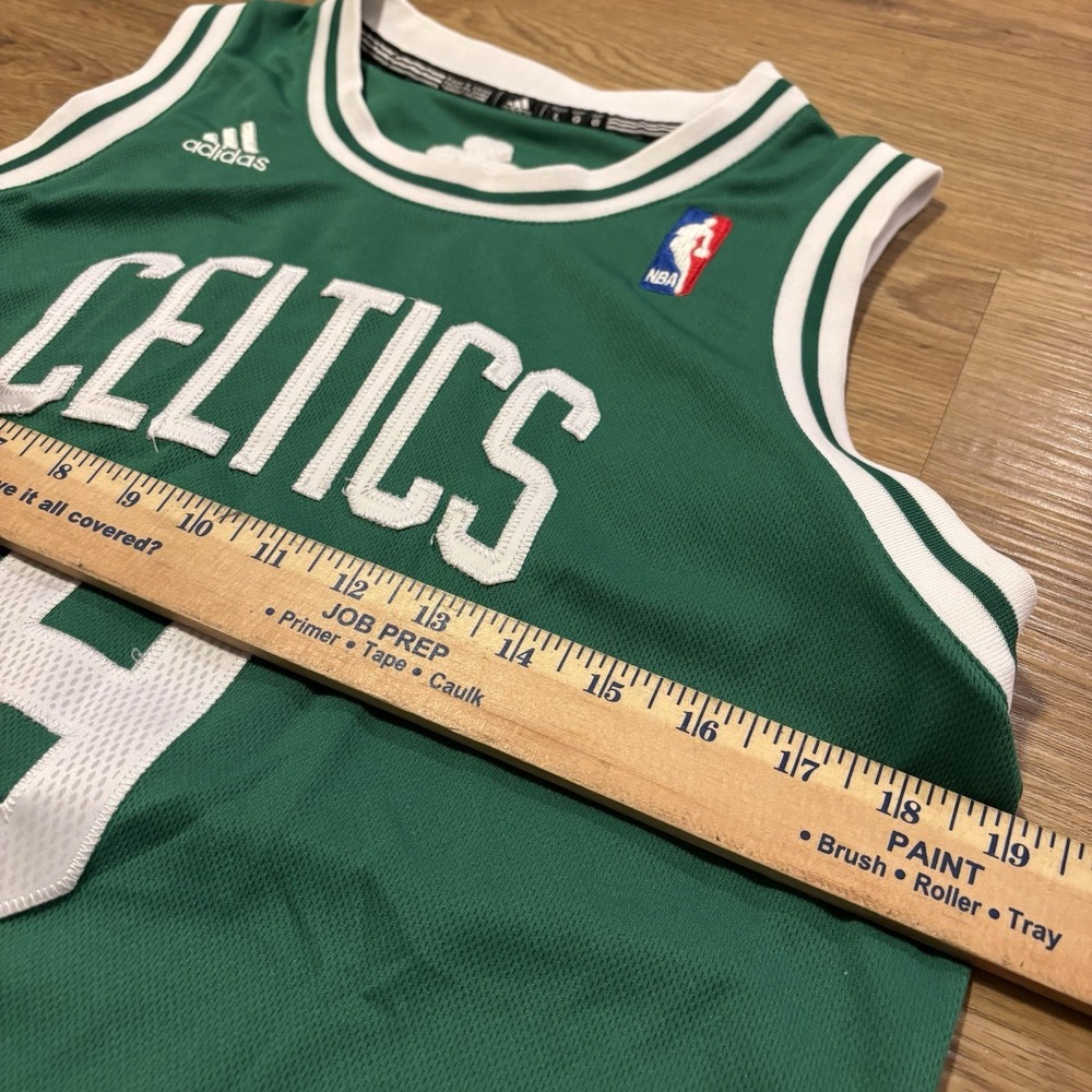 Adidas Swingman Jersey Youth Large +2 Length Rondo Boston Celtics Green Stitched - Picture 10 of 11